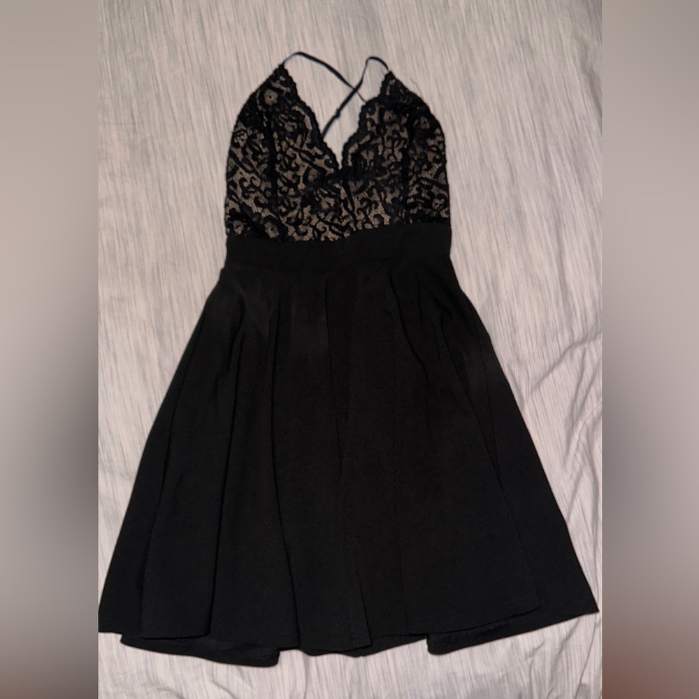 Black dress.